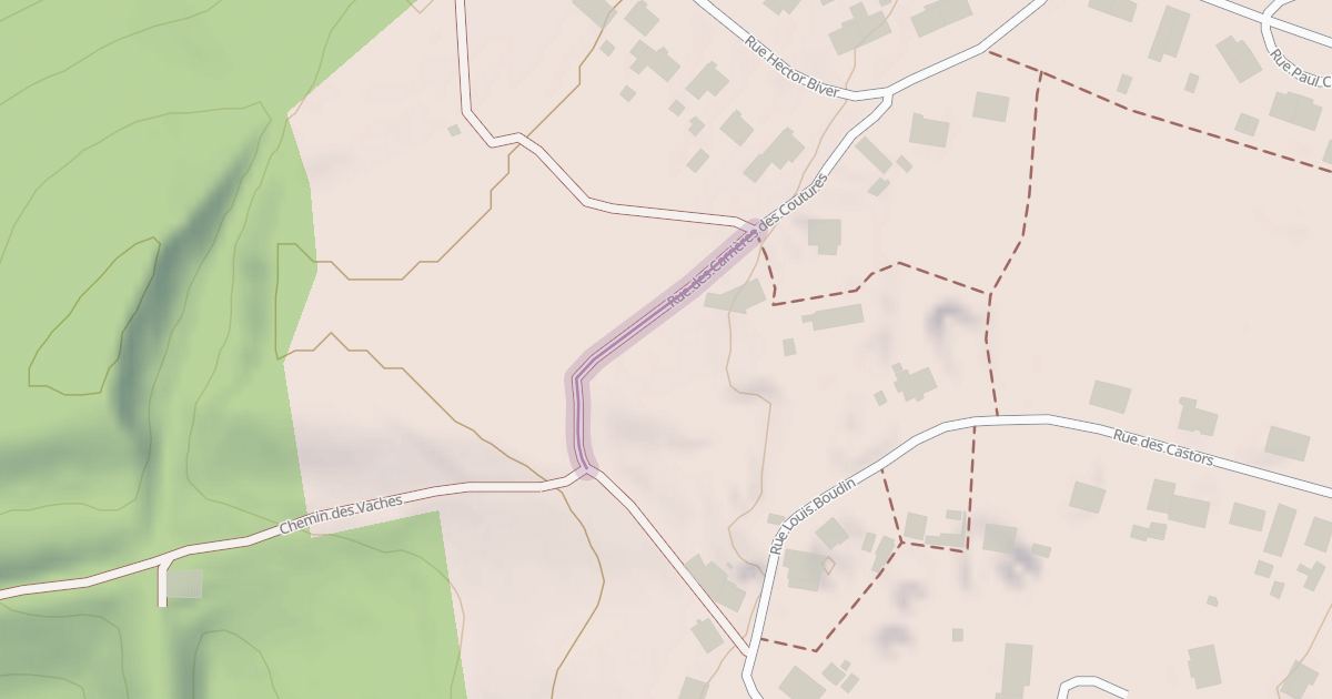 Map preview of Rue des Carrières des Coutures