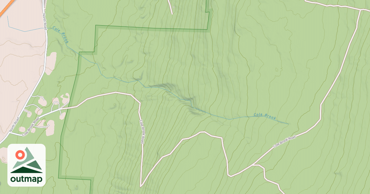 Map of Cole Brook