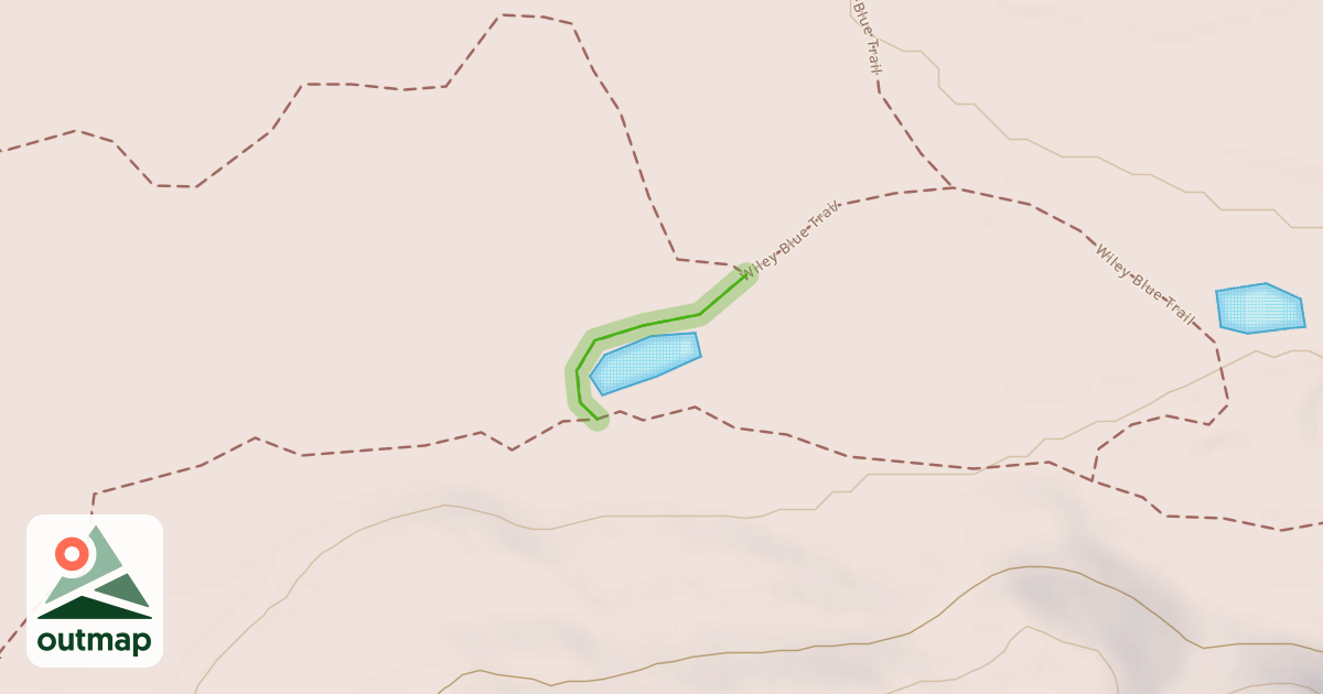 Map of Wiley Blue Trail
