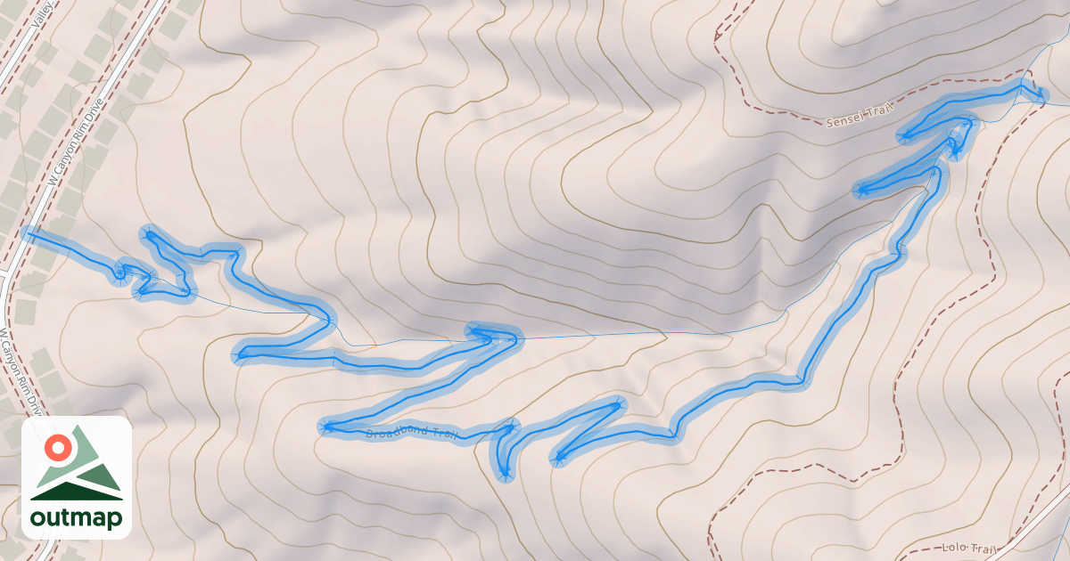 Map of Broadband Trail