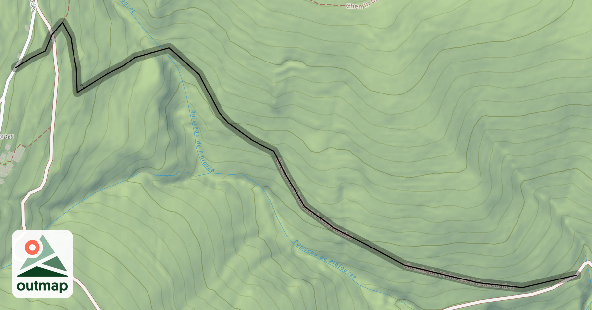 Map of Chemin de Pialouzet à Cessenades
