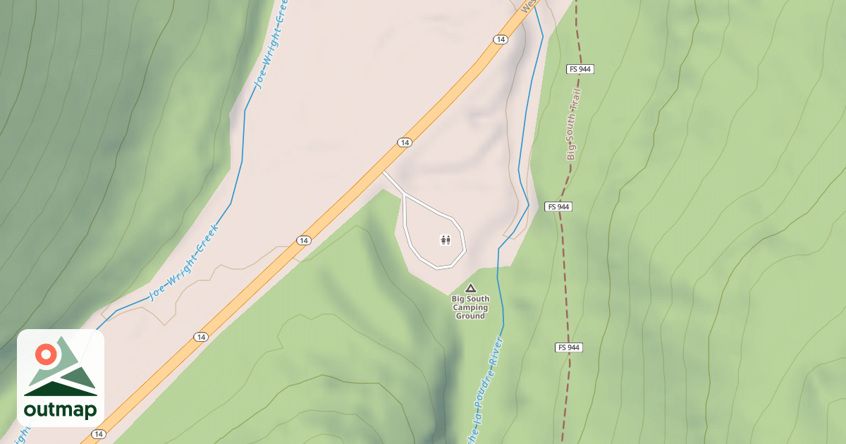 Map of BIG SOUTH CG AND TH