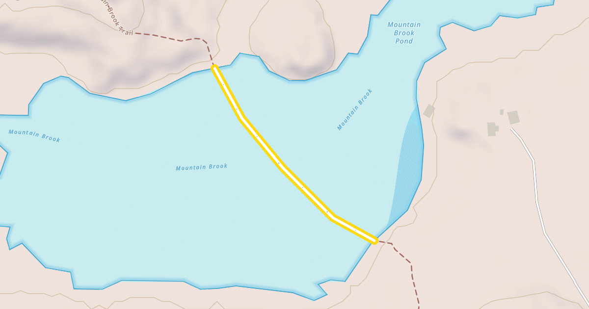 Map preview of Mountain Brook Trail
