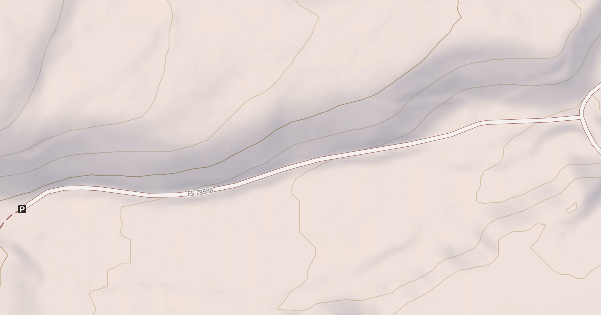 Map preview of USFS National Forest System Roads {132D3097-D38B-4905-A22B-A34DF864AD93}