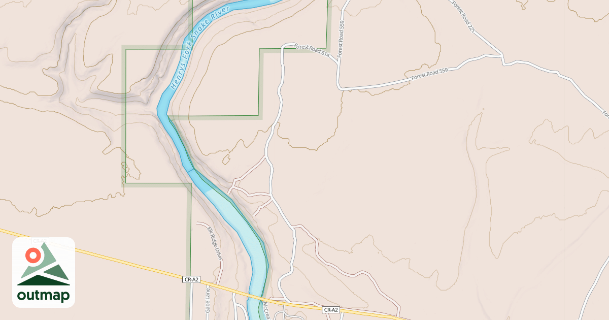 Map of COFFEE POT LODGE SPUR C