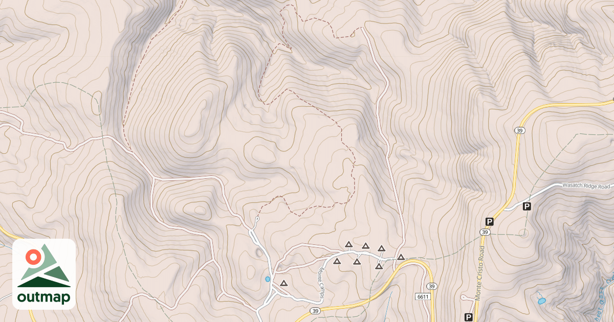 Map of Dry Mitchell Atv
