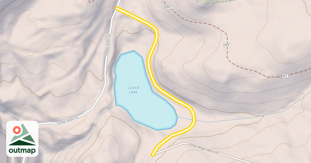 Map of Forest Road 5403