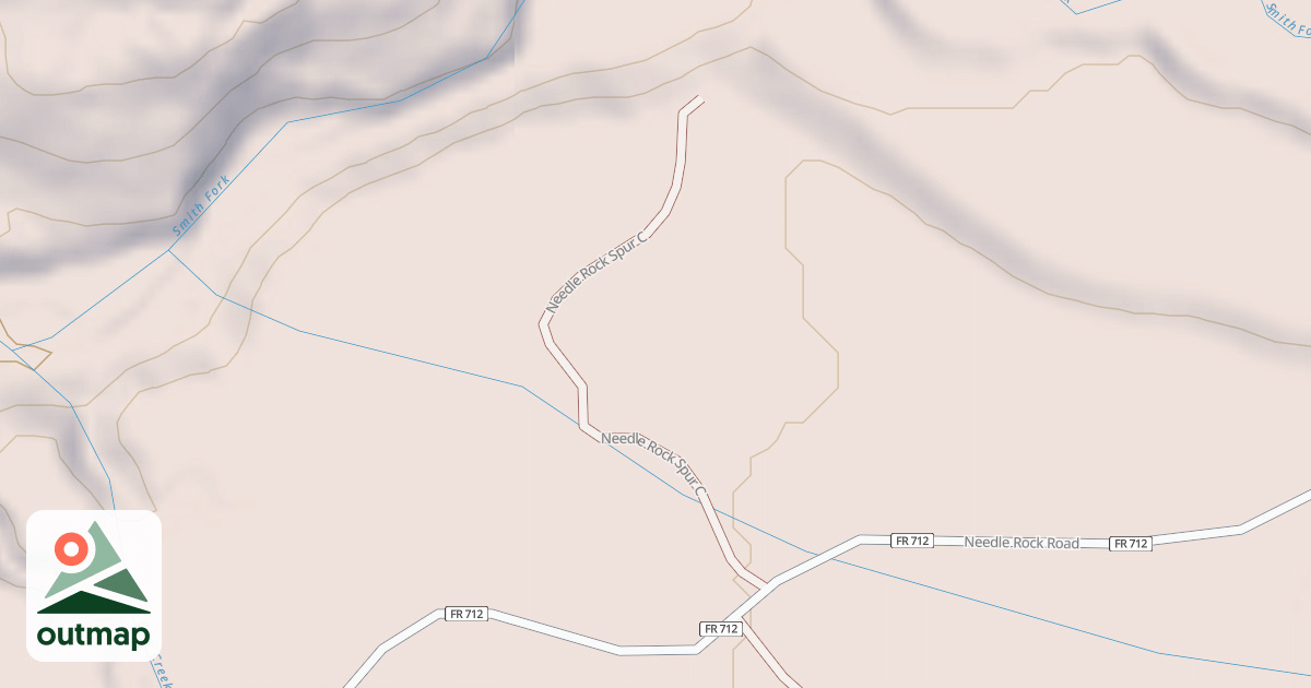 Map of USFS Motor Vehicle Use Map Trails 3445