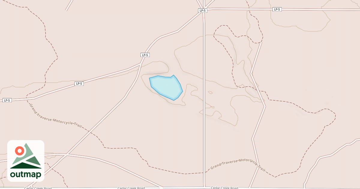 Map of Grand Traverse Motorcycle Trail