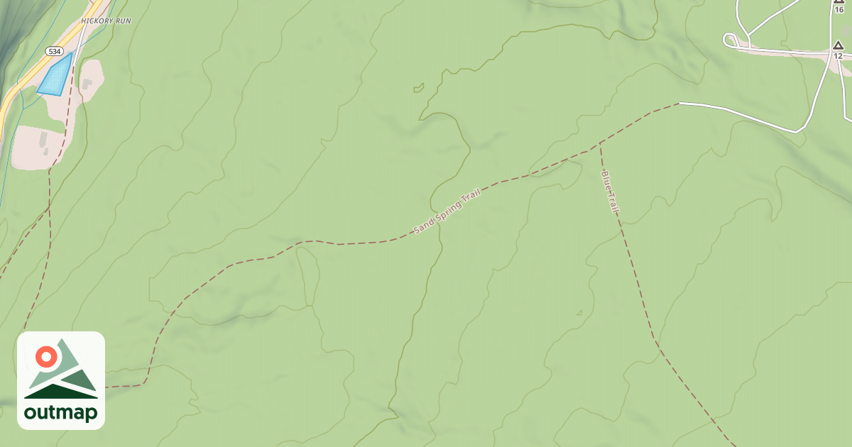 Map of Hickory Run State Park Trails