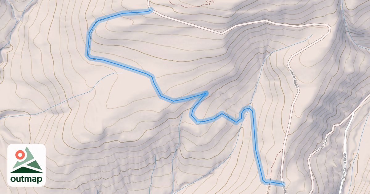 Map of Upper Berry Creek