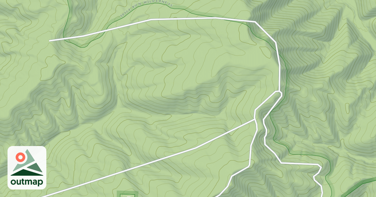 Map of DAVY RUN