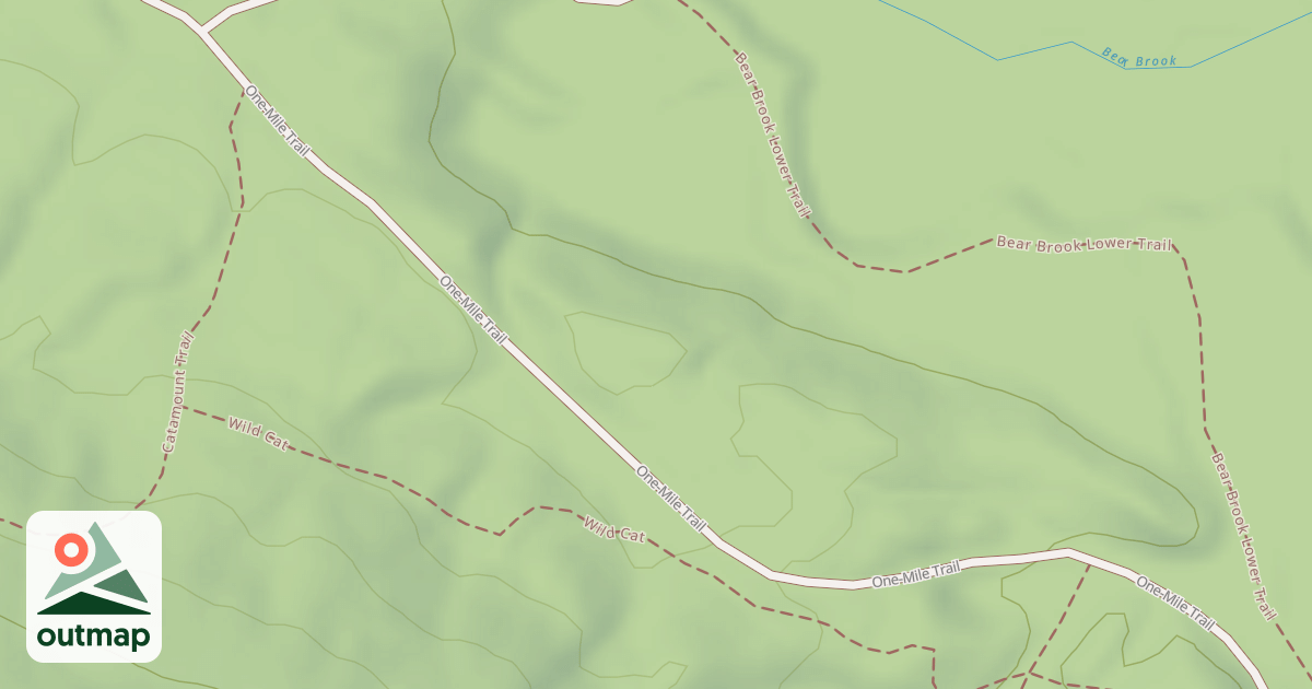 Map of One Mile Road