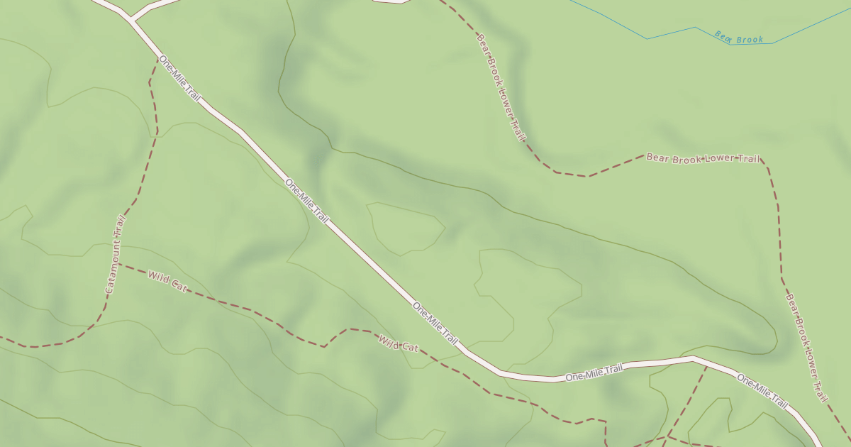 Map preview of One Mile Road