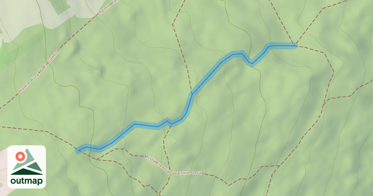 Map of Piste Freeride "La Longue-Courte
