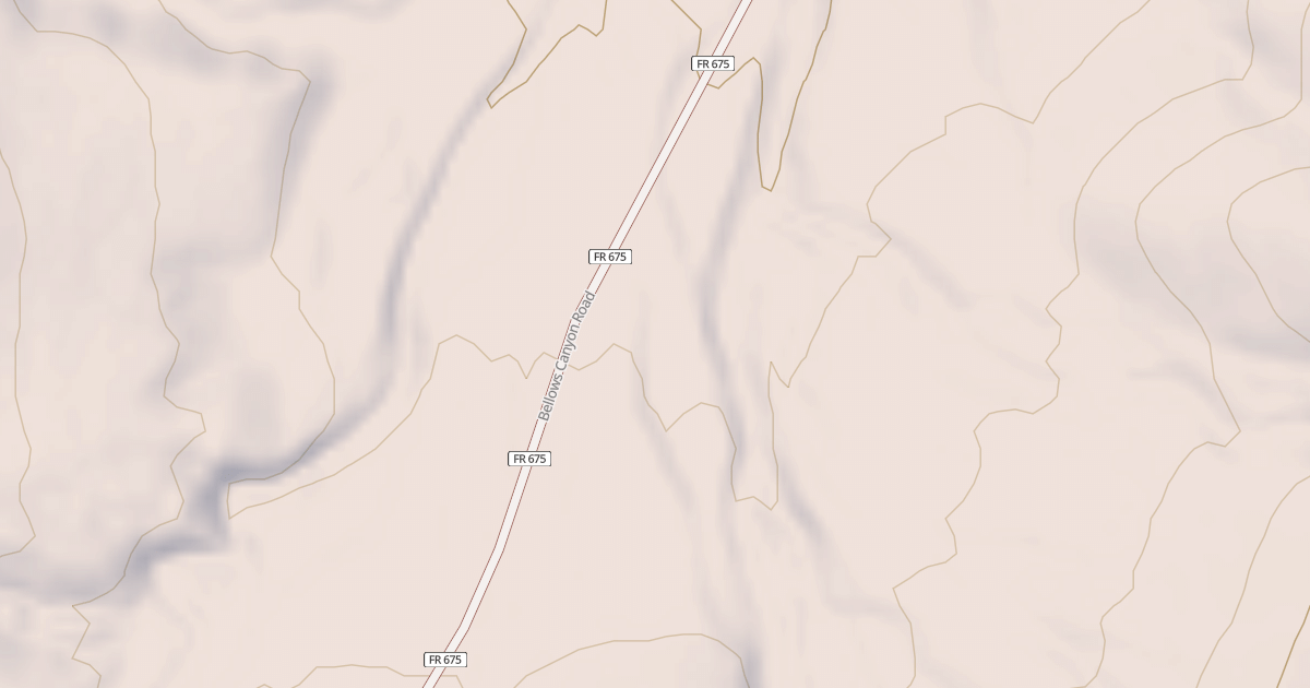 Map preview of USFS Motor Vehicle Use Map Roads {7BFF4AFA-AF59-4927-8705-C1634A577839}