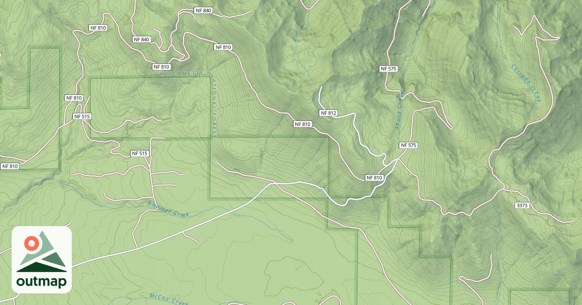 Map of MCCOY_CREEK ROAD