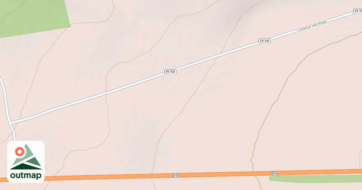 Map of LOOKOUT HILL