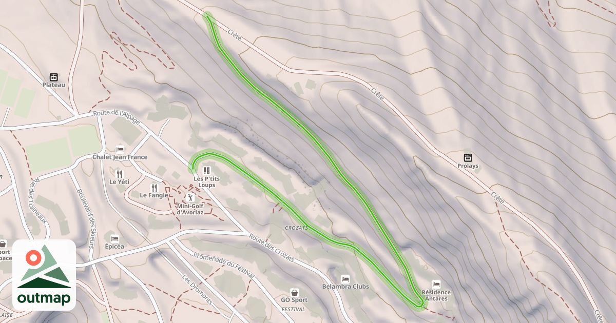 Map of Montée du Sirius