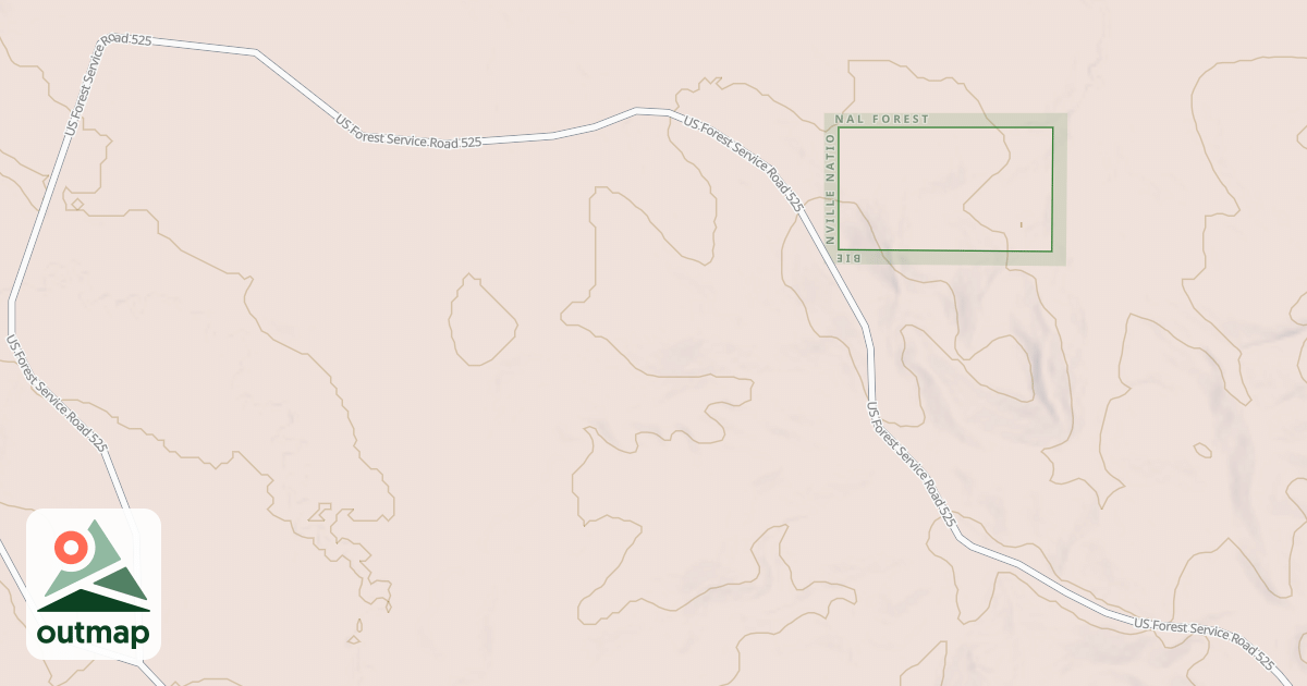 Map of USFS Motor Vehicle Use Map Roads {DA8ED28C-AF8C-4EDB-B124-F6F18B5A4EF2}