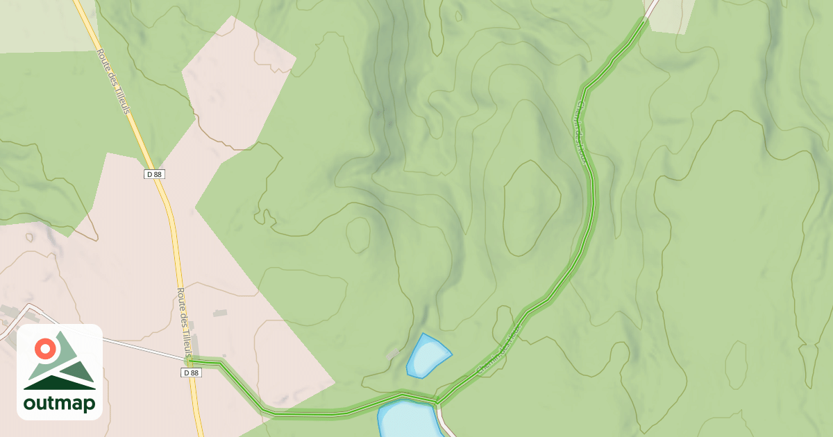 Map of Chemin des Houx