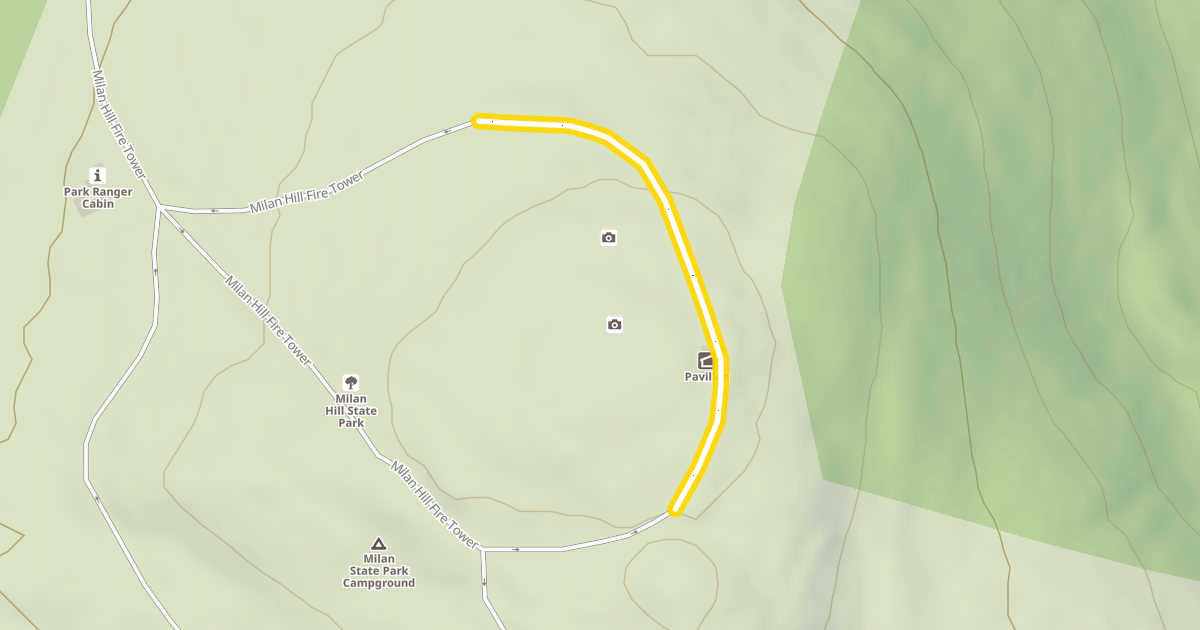 Map preview of Milan Hill Fire Tower