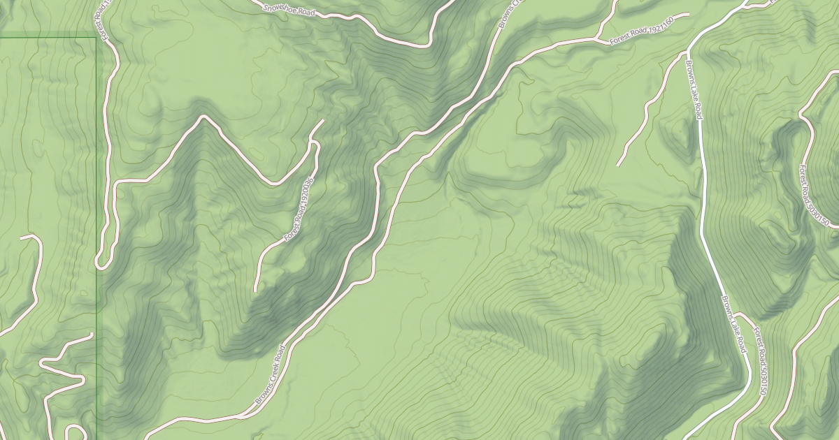 Map preview of USFS Motor Vehicle Use Map Roads {94EBE35C-D984-4A7F-8C9A-359A7A16D78A}