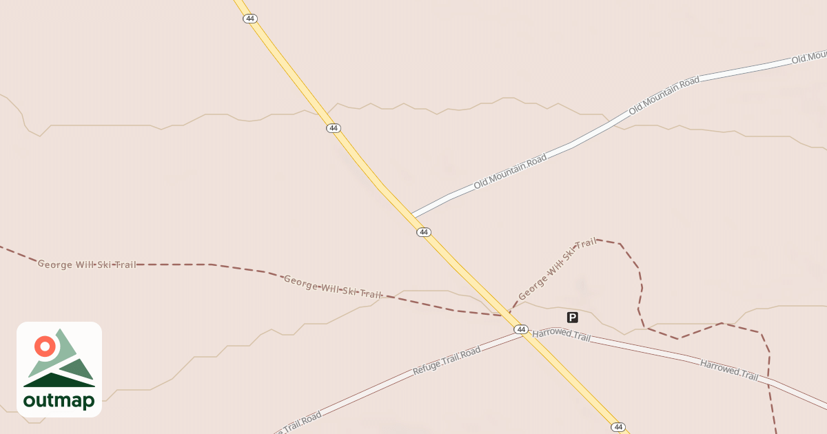 Map of Coudy Pike Snowmobile Trails