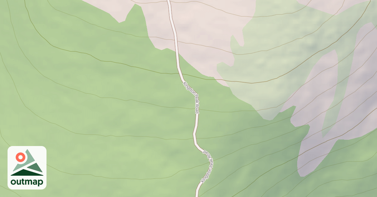 Map of KINGSTON PEAK