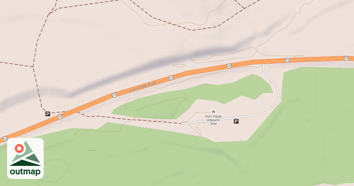 Map of FORT FIZZLE CAMP