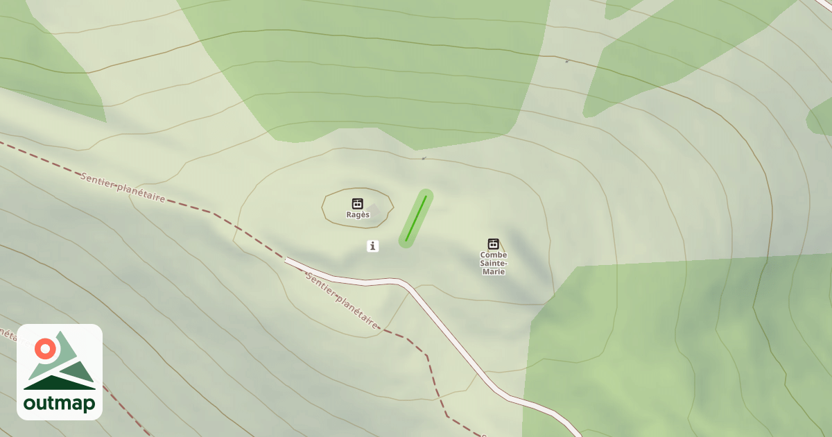 Map of Combe Sainte-Marie