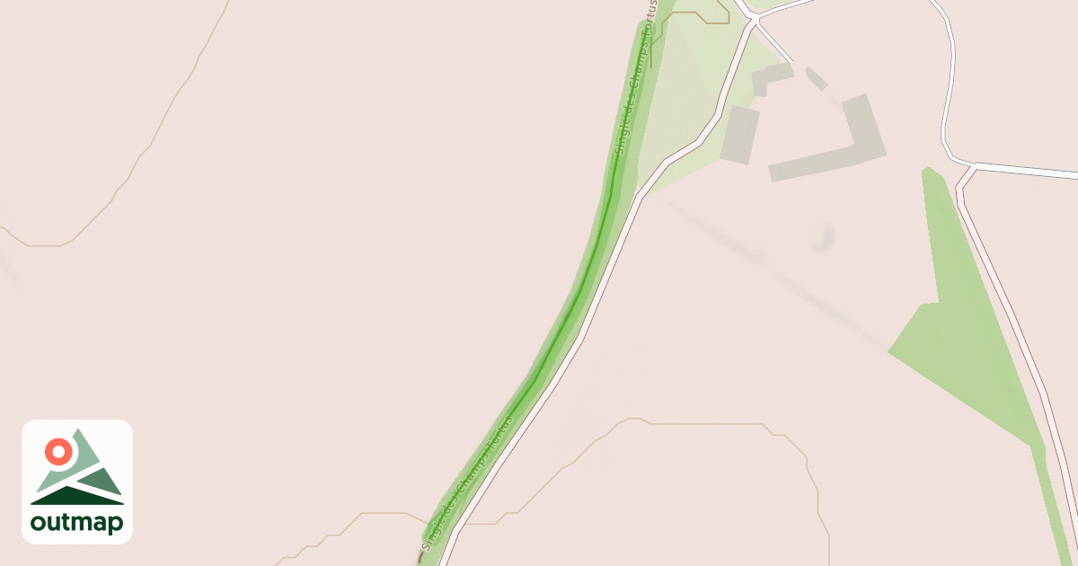 Map of Single des Champs Tortus