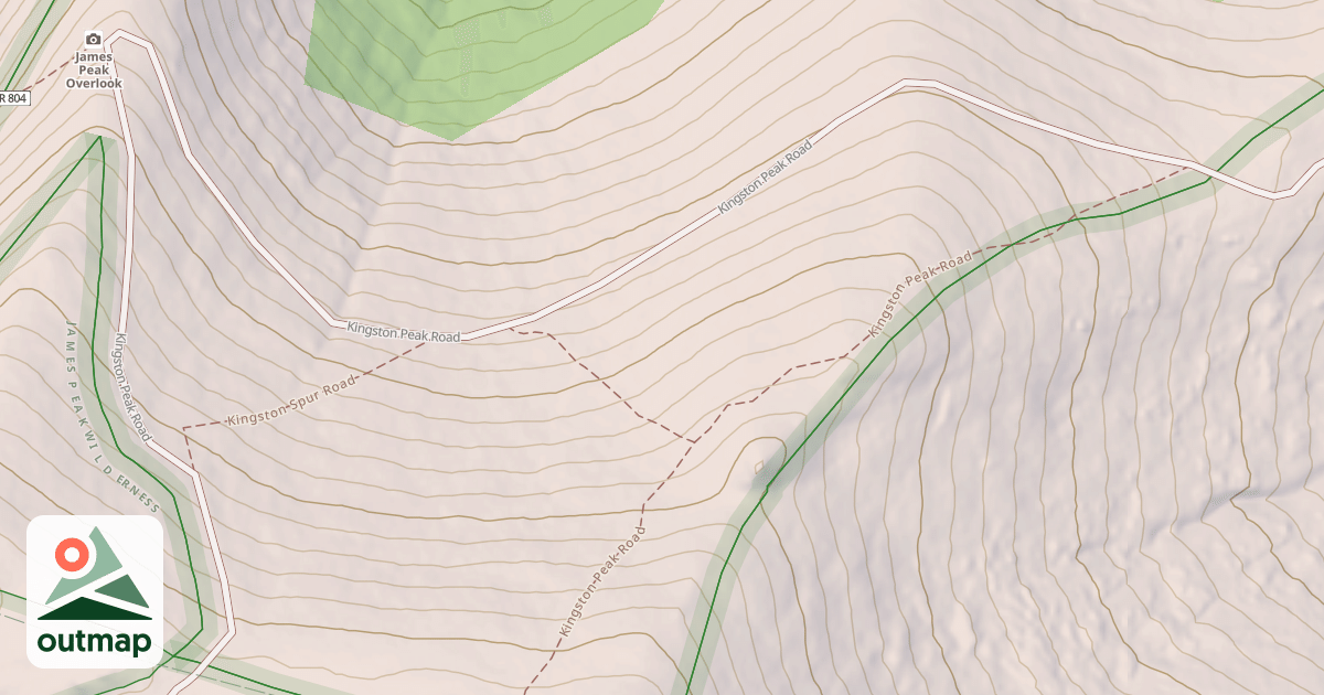 Map of KINGSTON PEAK