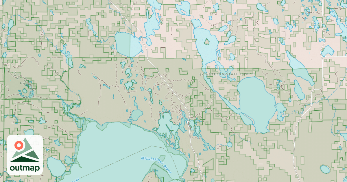 Map of AVENUE OF PINES SNOWMOBILE TR