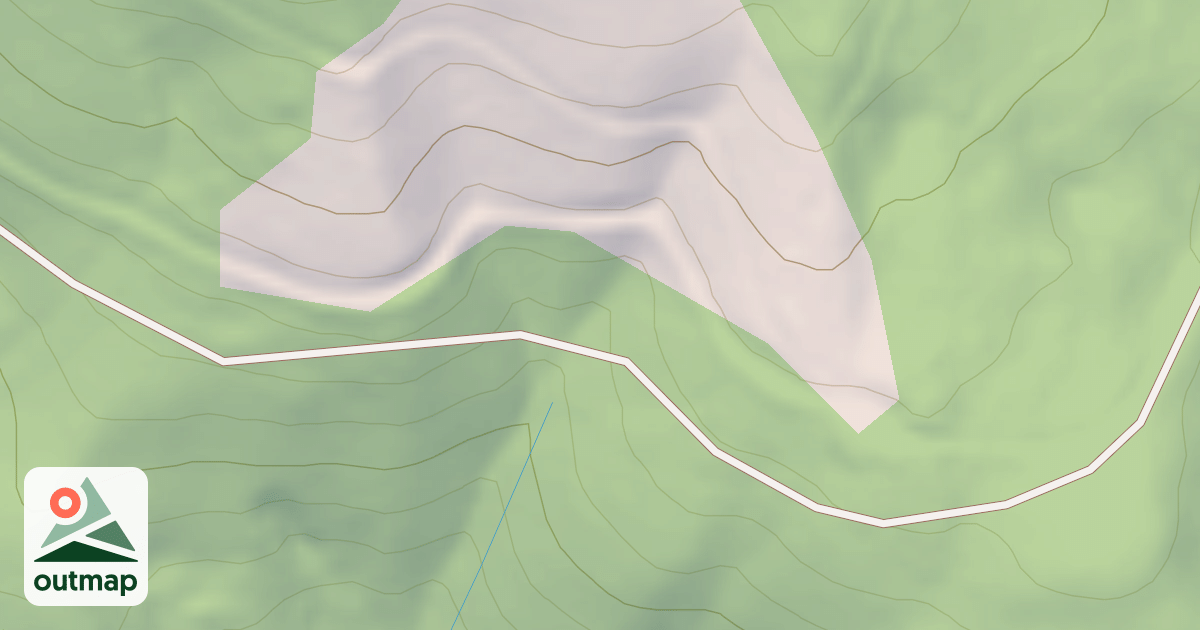 Map of UPPER RED MOUNTAIN