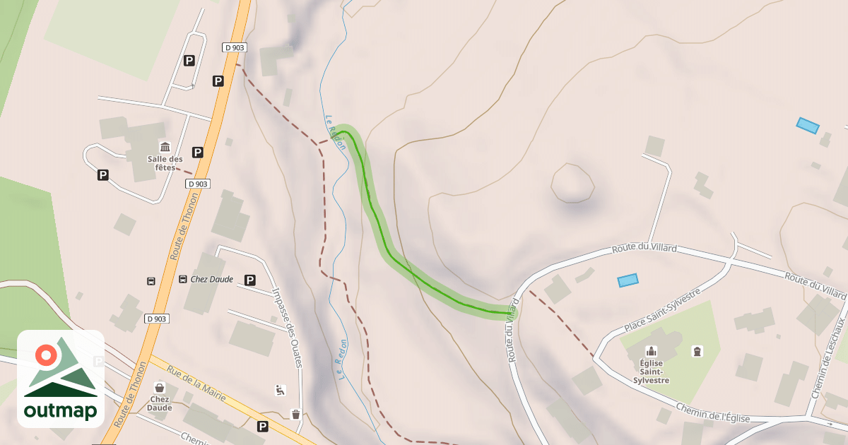 Map of Chemin Rural du Petit Lieu à l'Église