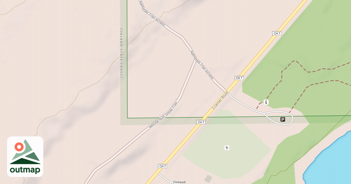 Map of Moose Run Trail