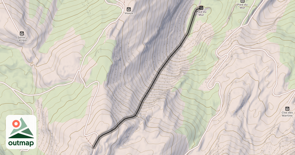 Map of Le Mur