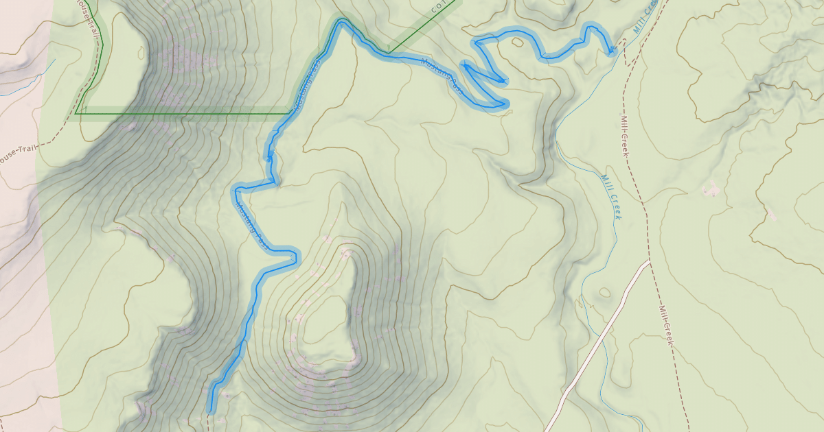 Map preview of Mustang Pass