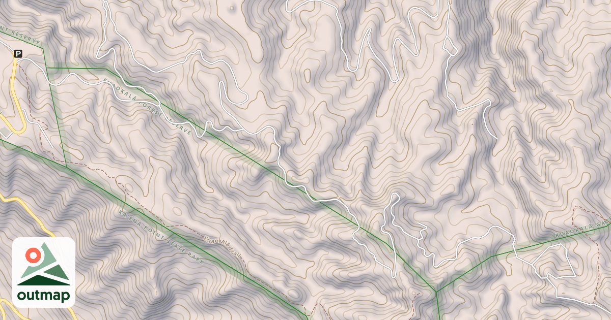 Map of Mokuleia-Kuaokala Firebreak Access Road