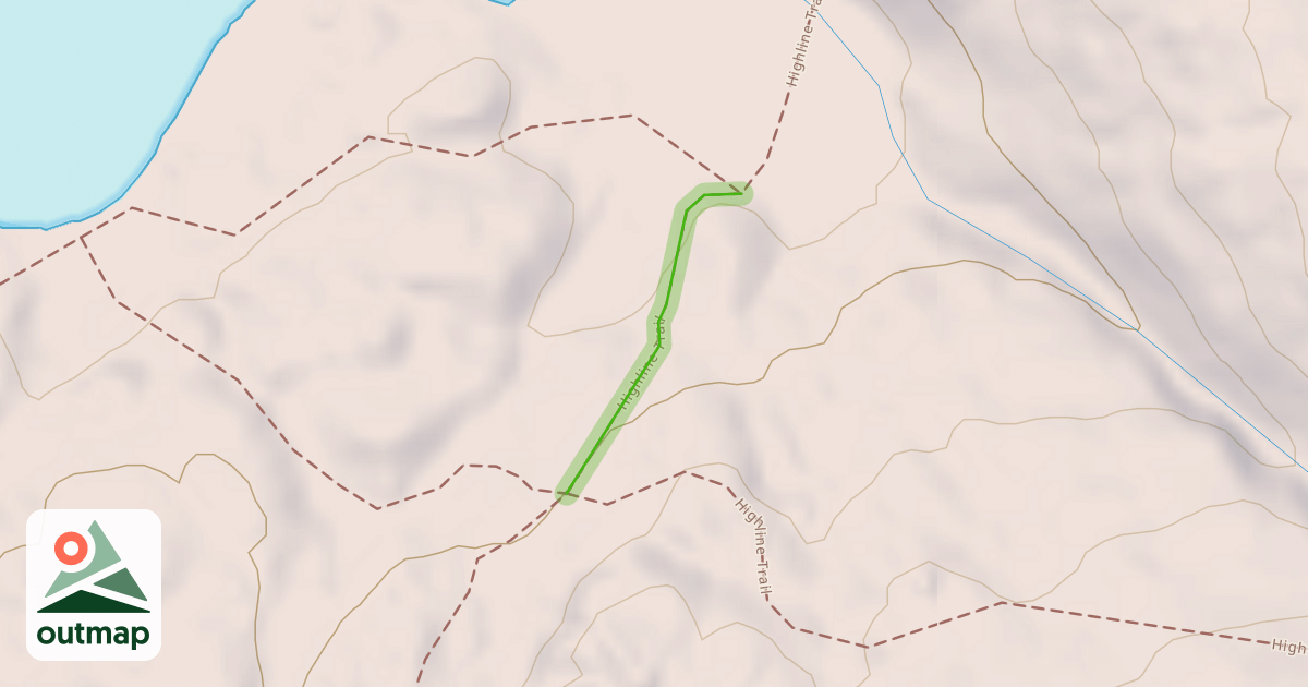 Map of Highline Trail