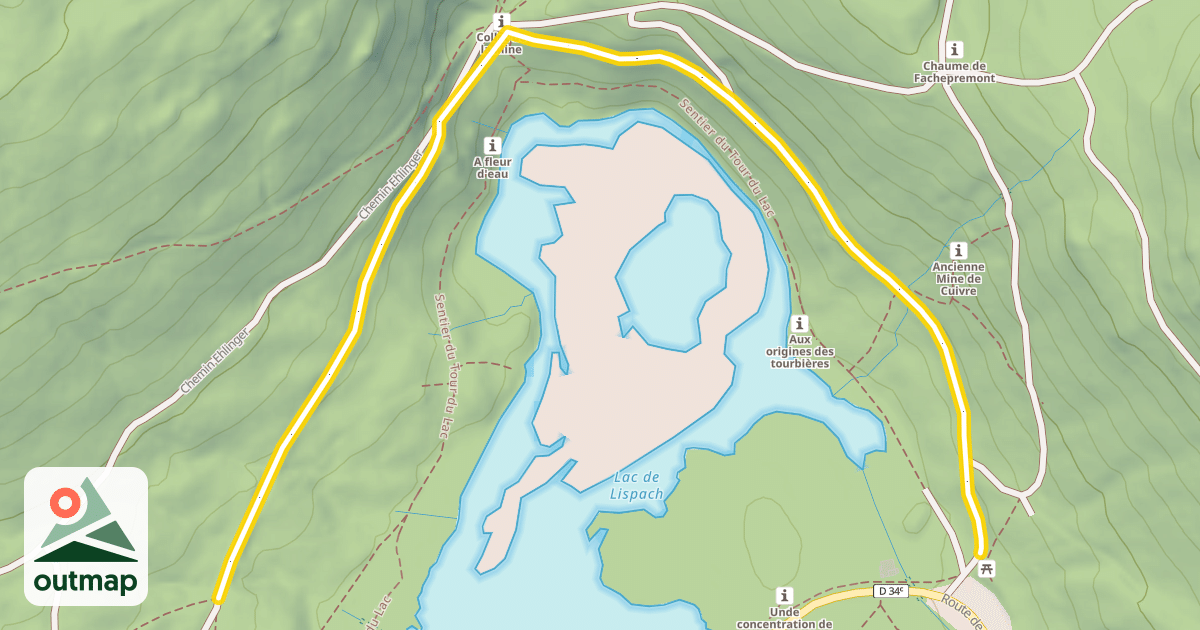 Map of Chemin du Collet de la Mine