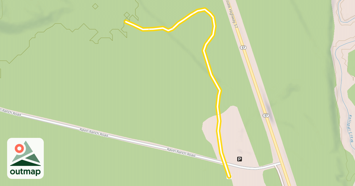 Map of Kinnickkiinnick Spur