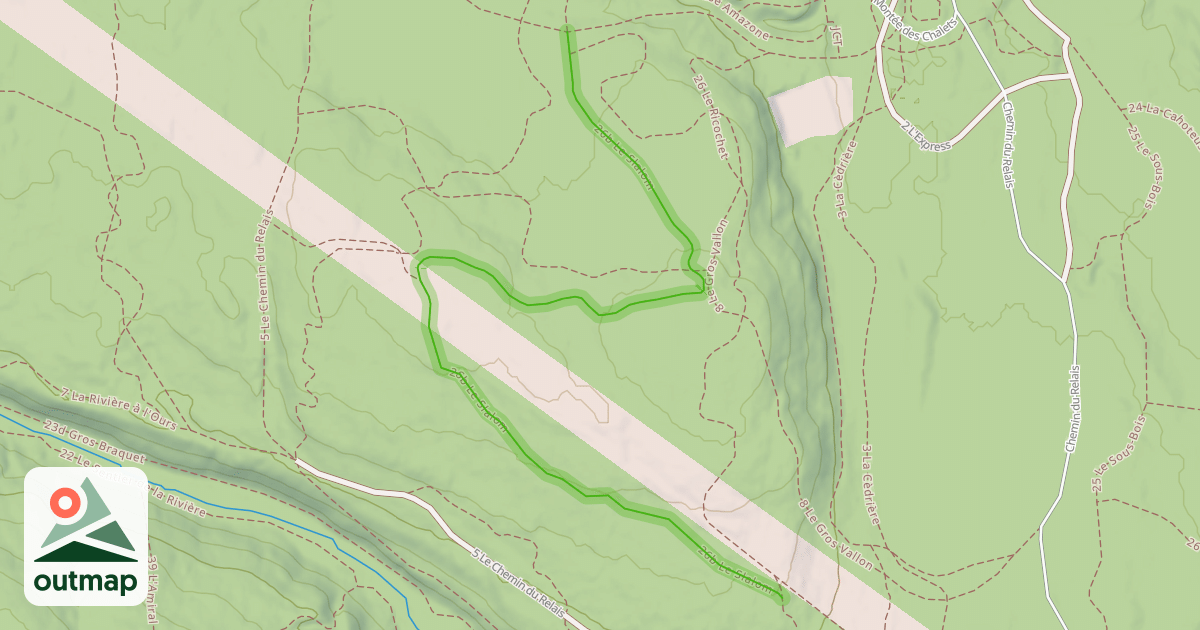 Map of 26b Le Slalom