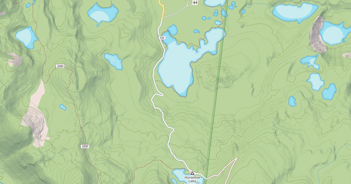 Map preview of SKYLINE RD/OLALLIE LAKE N.S.A.