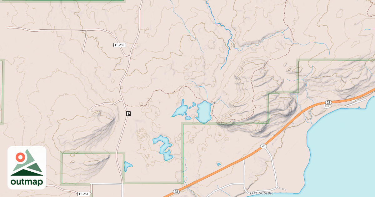 Map of Bessemer Snowmobile #8