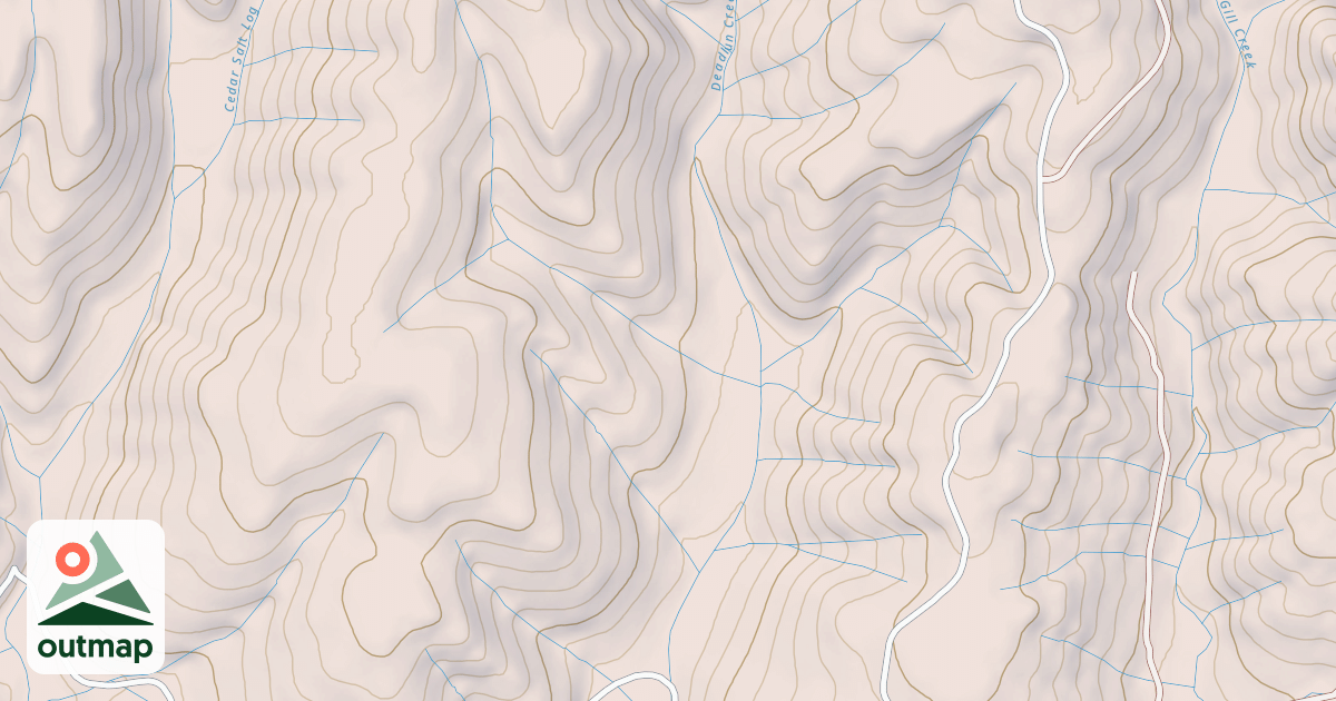 Map of CEDAR SALT IRON CANYON EA