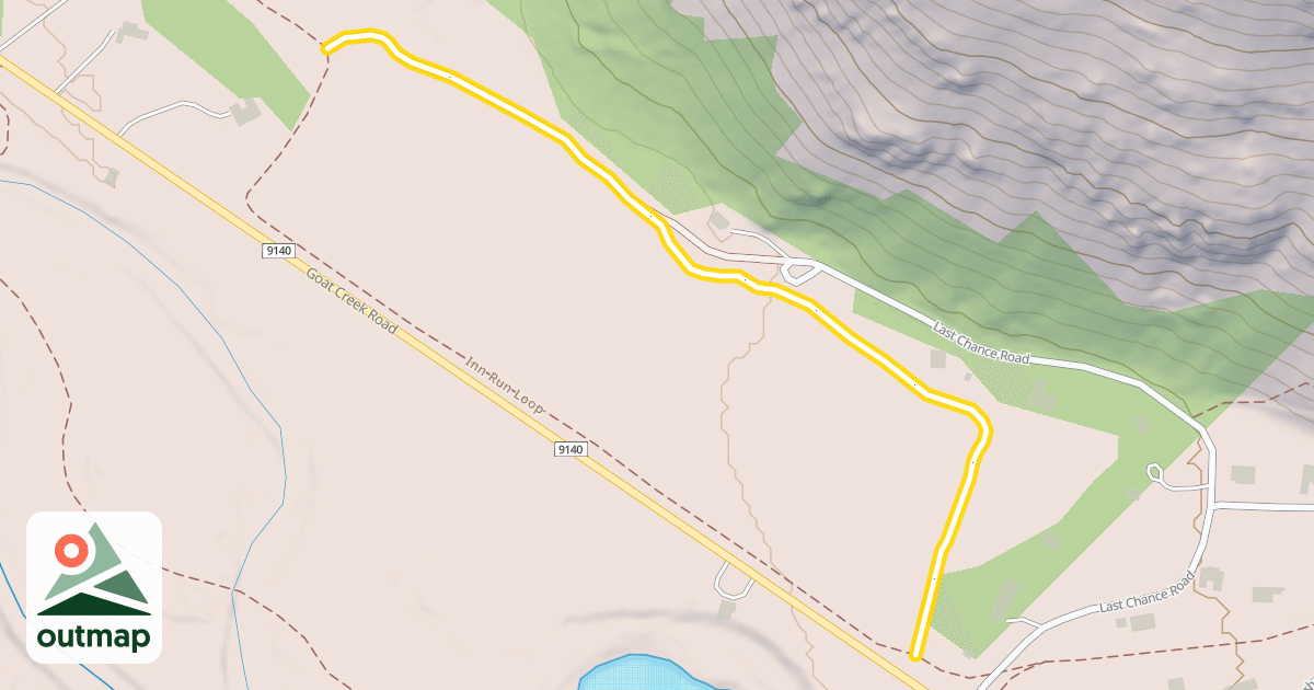 Map of Flagg Mountain Loop