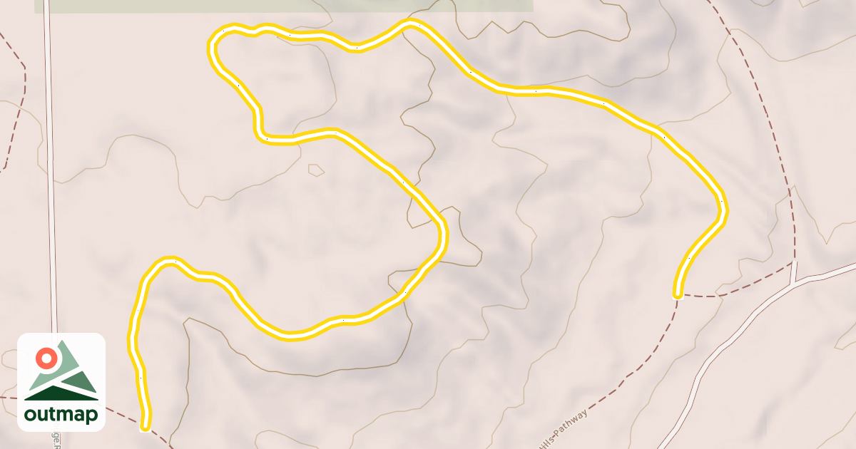 Map of Ogemaw Hills Pathway