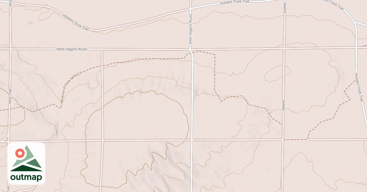 Map of Beaver Creek Trail Mccct